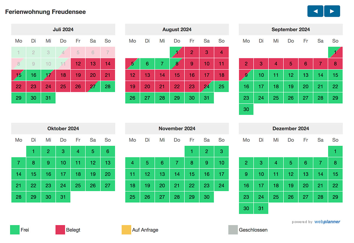 Schlichtes Design von Webplanner