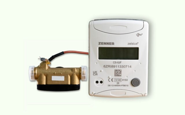 LoRaWAN Energiemessgerät mit Ultraschall-Durchflusssensor IUF Wärmemengenzähler für better.energy - Monitor