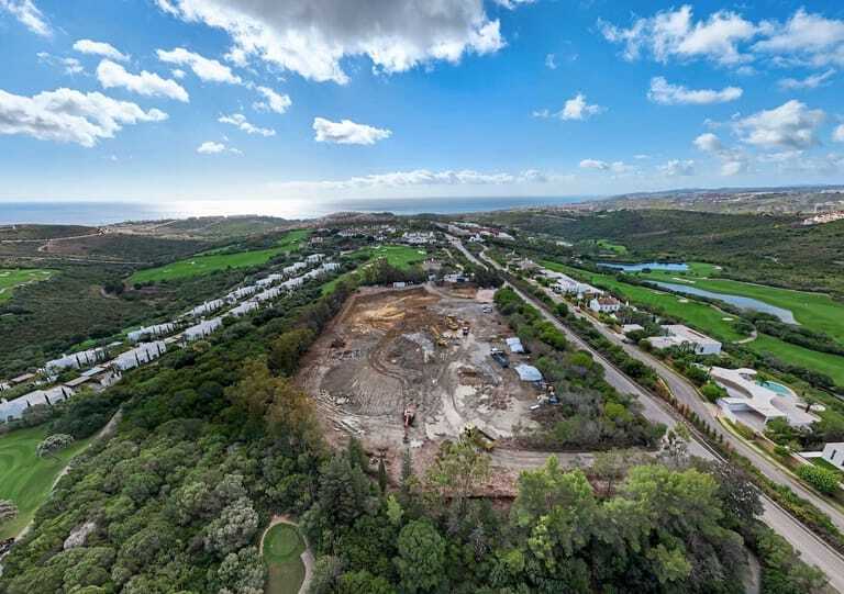 Lanserhof-Baustelle von oben