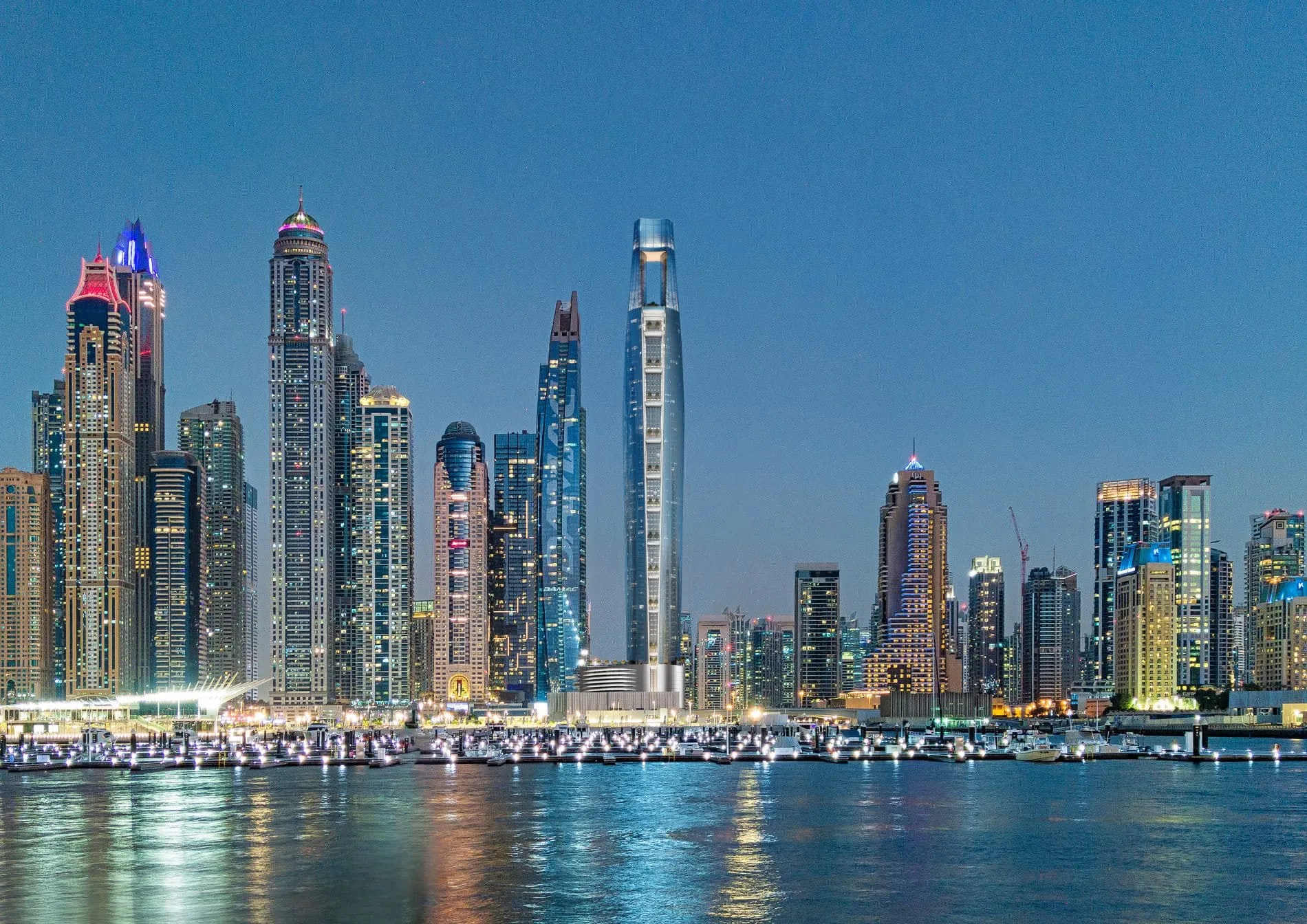Das Ciel Dubai Marina soll die Skyline Dubais in Zukunft prägen. Charakteristisch ist das sogenannte 