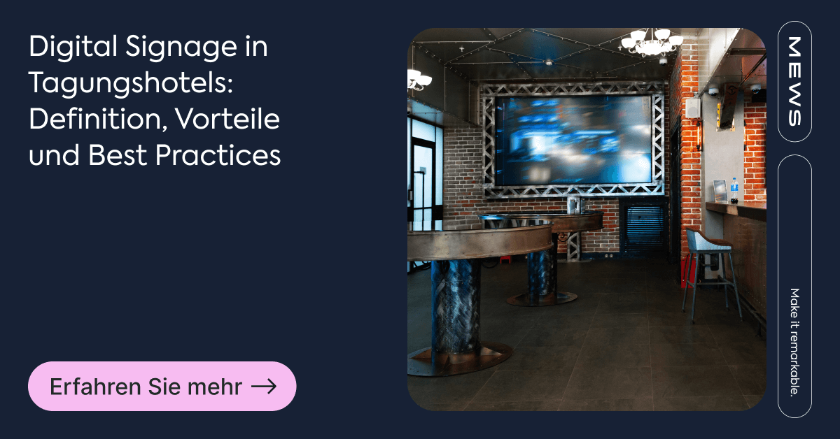 Digital signage in tagungshotels