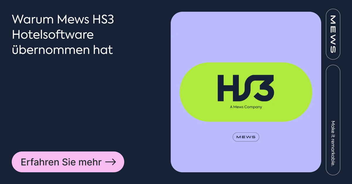 Warum Mews HS3 Hotelsoftware übernommen hat (Richard Valtr)